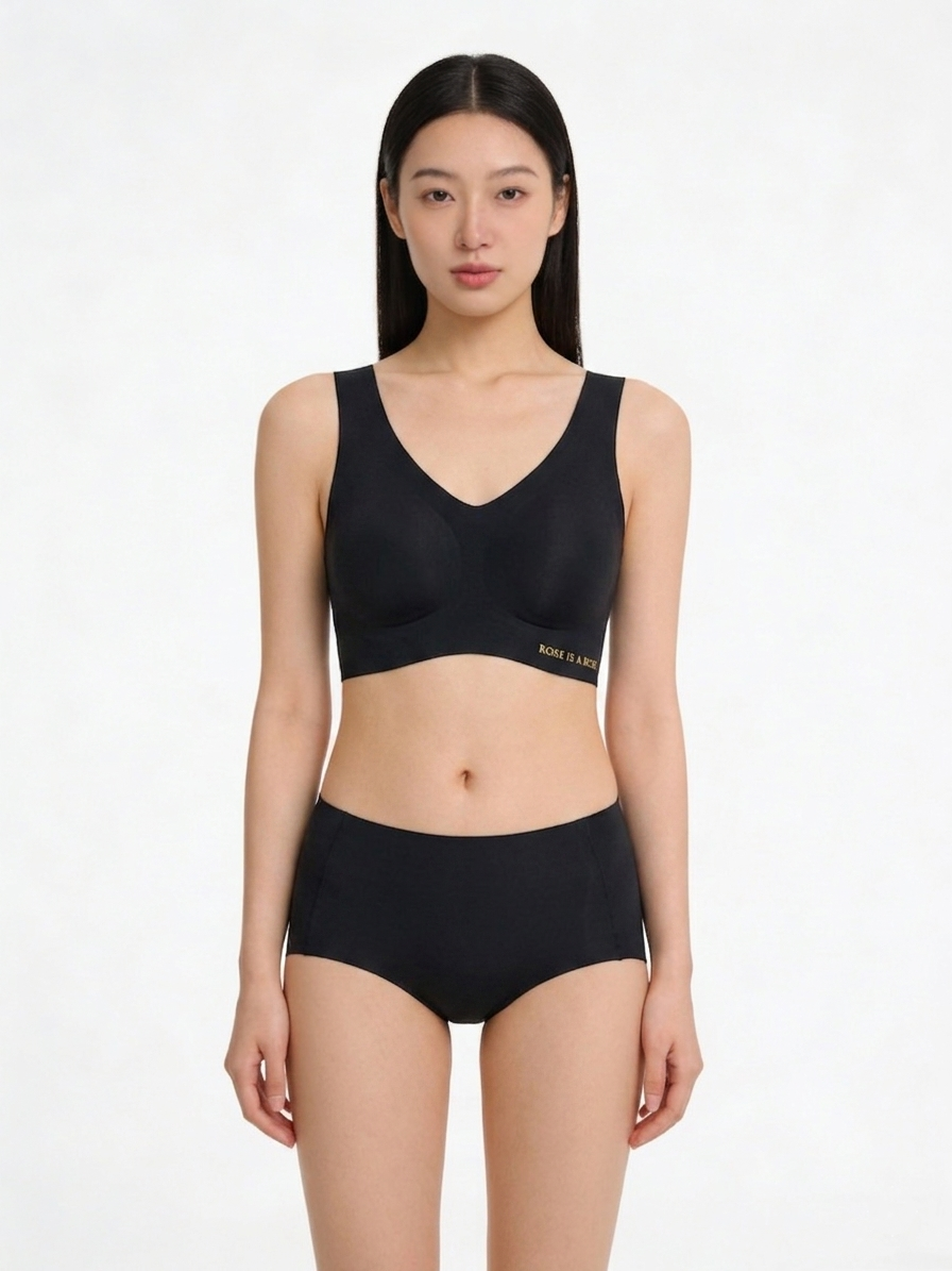 零著感ZBra®︎｜無鋼圈背心內衣 1+1 套組  (內衣+內褲)